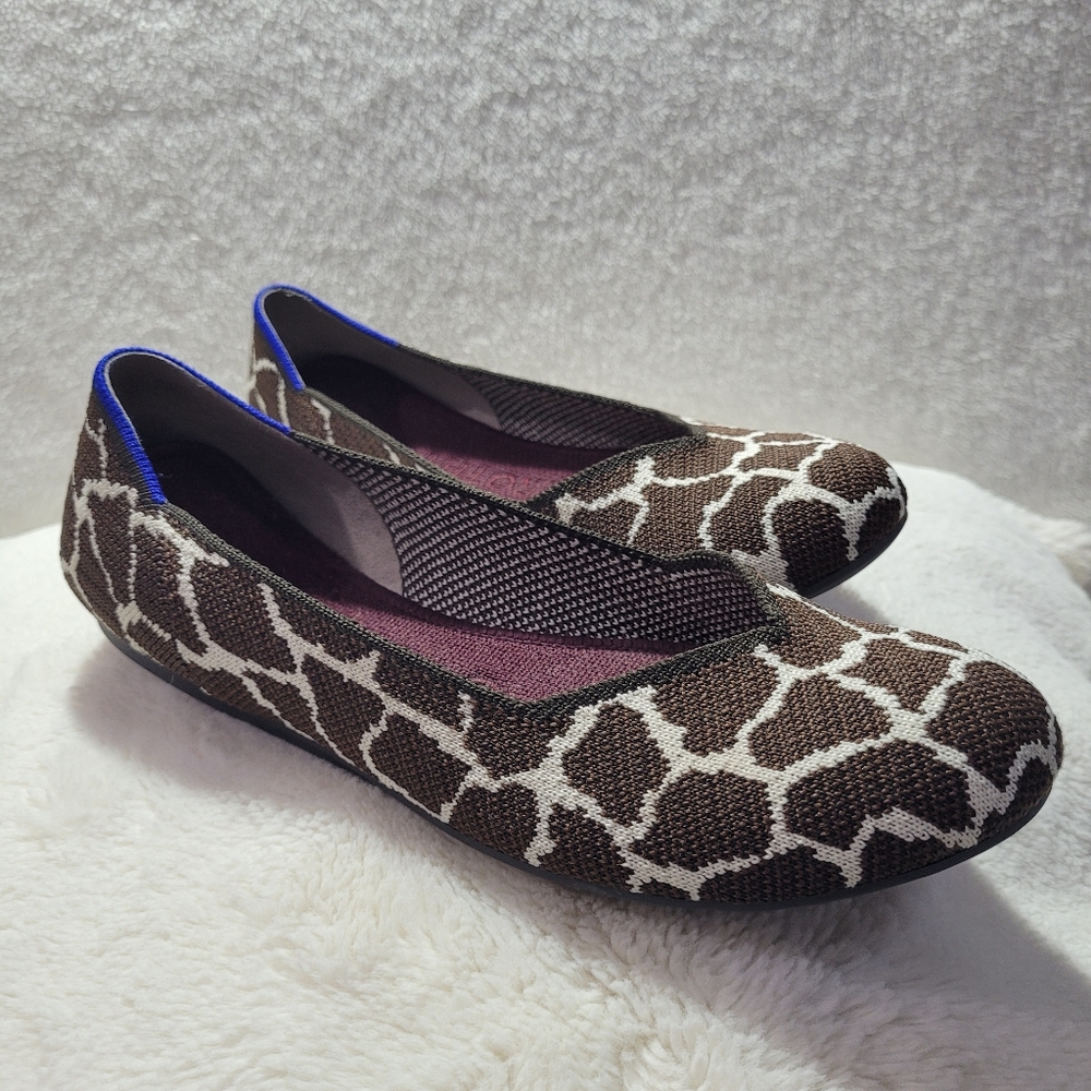ROTHYS Chestnut Giraffe print sz 7.5